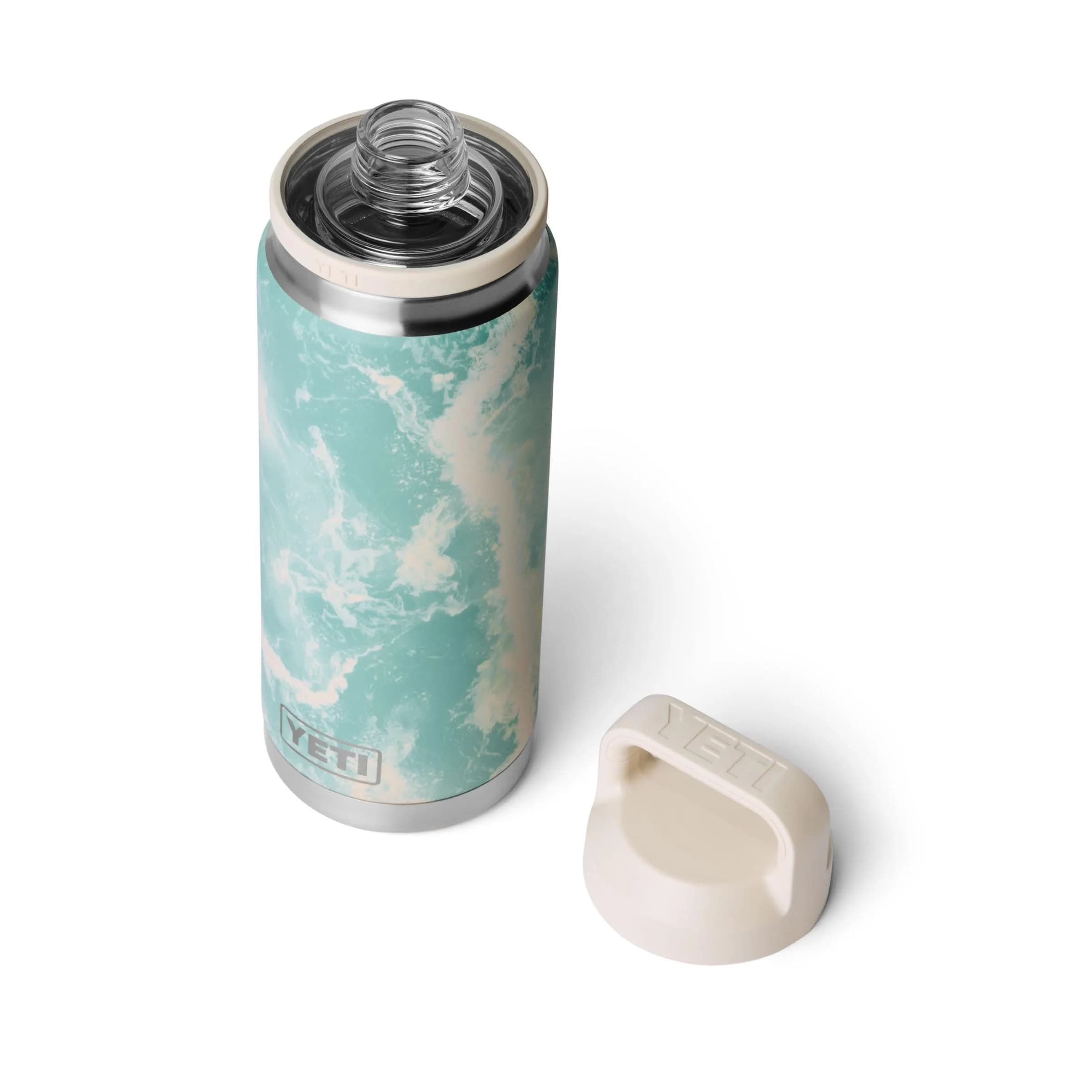 YETI Rambler 26 oz Bottle in Sea View: Insulated Stainless Steel with Chug Cap - view 3