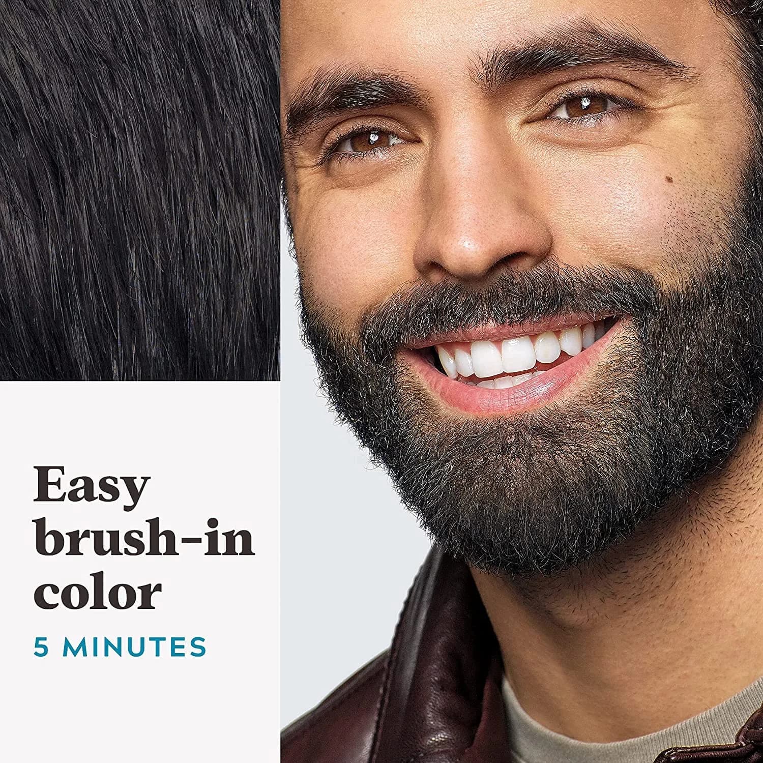 Just For Men Mustache & Beard Real Black (M-55) Beard Dye 2-Pack | Ammonia-Free Formula for Healthy Facial Hair - view 3