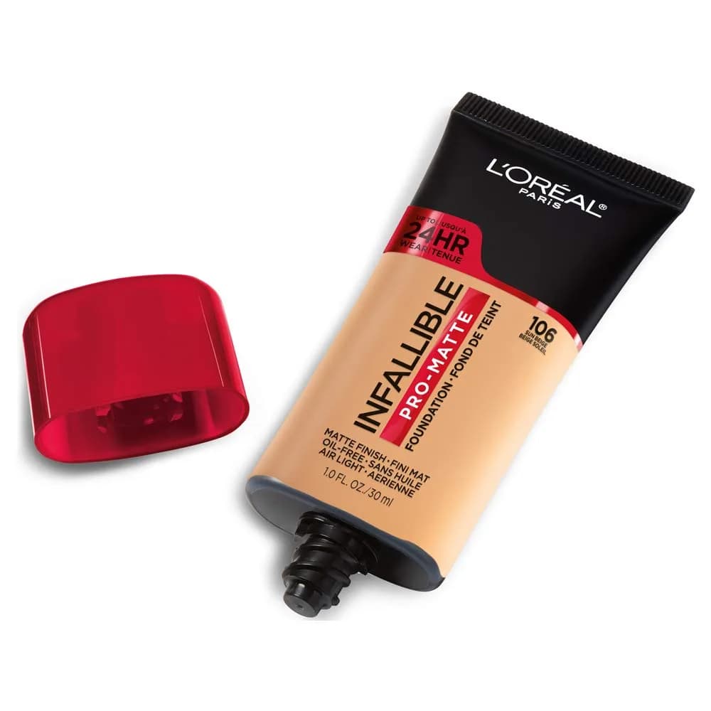 L'Oreal Paris Infallible Pro-Matte Foundation Sun Beige 1 fl oz (29.57 ml) | 24-Hour Matte Finish - view 2