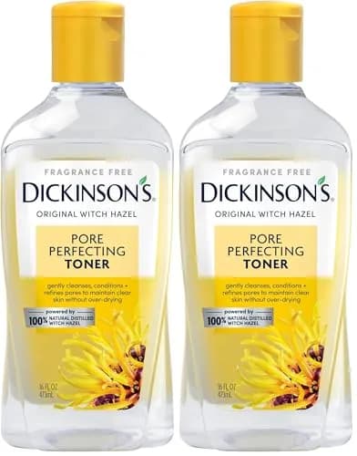 Dickinson's Original Witch Hazel Pore Perfecting Toner 946ml (32 Fl Oz) | Natural Distilled Witch Hazel for Oily & Sensitive Skin — Pore Perfecting 16 Fl Oz
