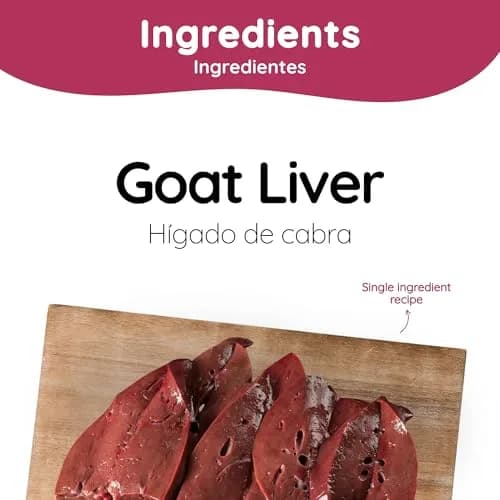 Cafe Nara Goat Liver Air Dried Treats for Dogs 3.5 oz | High-Protein, All-Natural, Grain-Free thumbnail 5