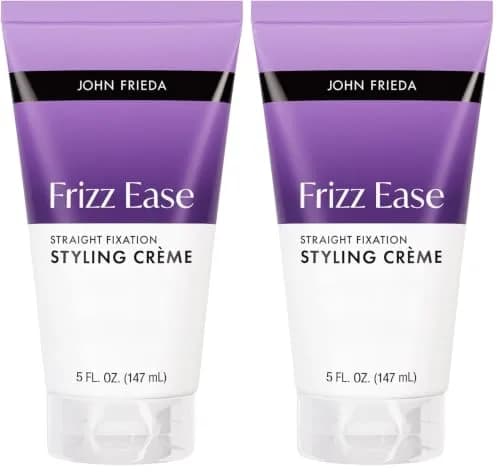 John Frieda Straight Fixation Styling Crème, 295ml (10 Fl Oz) | Fights Frizz for 24-Hour Straight Styles thumbnail 1