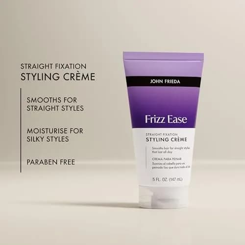 John Frieda Straight Fixation Styling Crème, 295ml (10 Fl Oz) | Fights Frizz for 24-Hour Straight Styles thumbnail 4