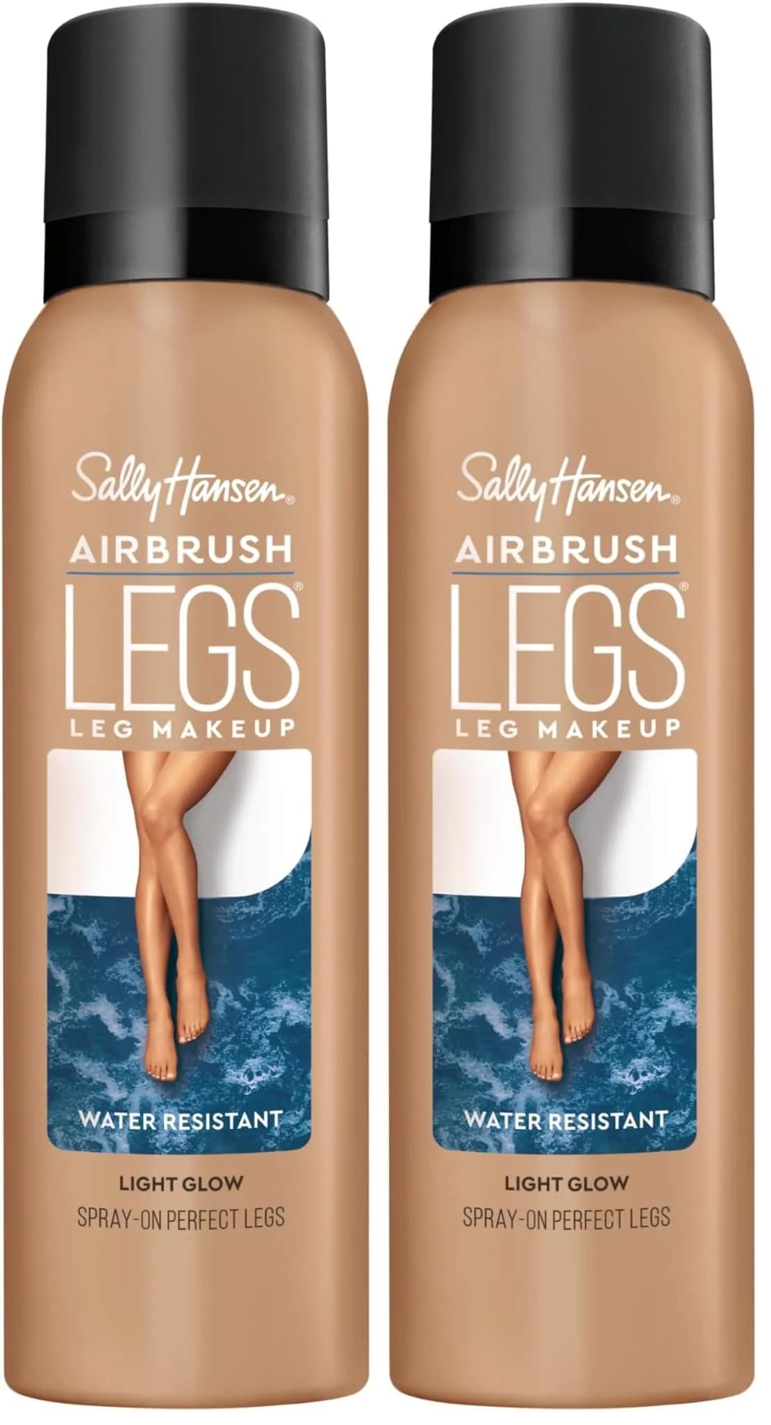Sally Hansen Airbrush Legs Light Glow Spray-On Makeup Tan, Pack of 2 - main product image