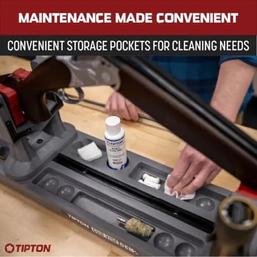 Tipton Best Gun Vise Gen 2 with Universal Mounting, Adjustable Gun Clamps, Vise Mod Accessory Storage, For Gun Maintenance, Cleaning, and Gunsmithing | Versatile firearm vise for gun care thumbnail 4