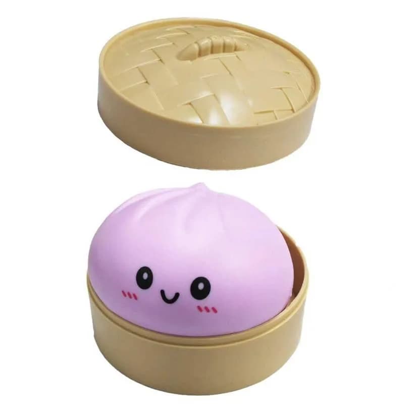 OPOM Dumpling Squishy Mystery Box Flash Light Pink | Non-Toxic & BPA-Free Squeeze Toy - main product image