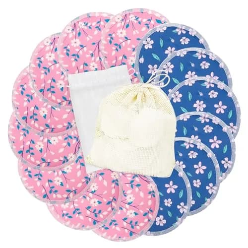 wegreeco Nursing Breast Pads (14 Pack) with Laundry & Travel Bags | Soft, Breathable, Leak-Free - main product image