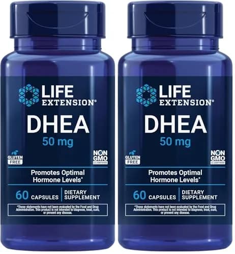 Life Extension DHEA 50 mg Capsules (120 Count) | Hormone Balance, Memory & Muscle Support thumbnail 1