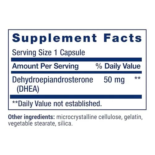 Life Extension DHEA 50 mg Capsules (120 Count) | Hormone Balance, Memory & Muscle Support thumbnail 2