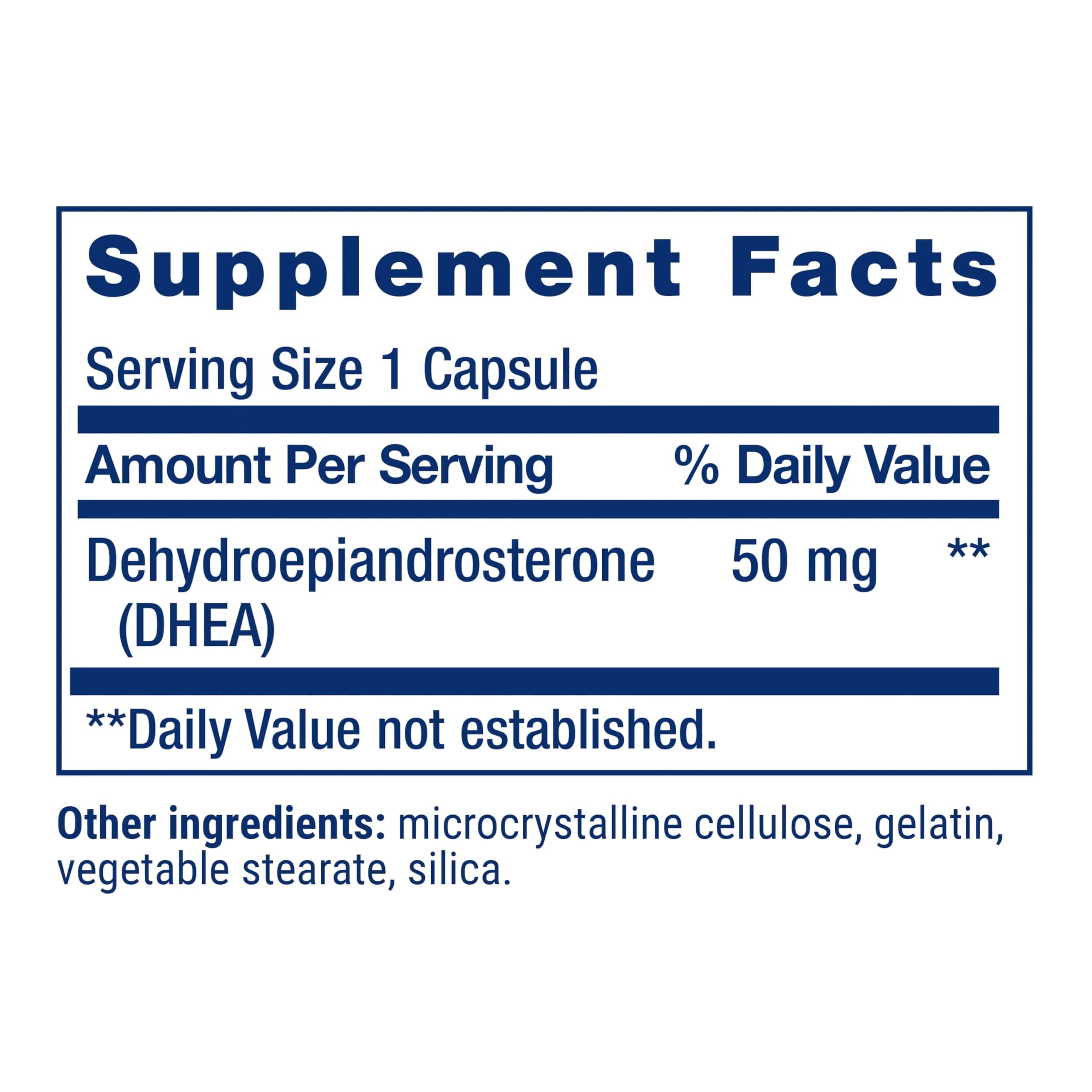 Life Extension DHEA 50 mg Capsules (120 Count) | Hormone Balance, Memory & Muscle Support - view 2