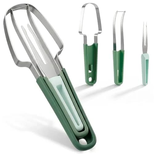 BURIUS Watermelon Cutter Slicer Tool 3-in-1 | Stainless Steel Fruit Prep Tool for Picnics & Kitchen thumbnail 1