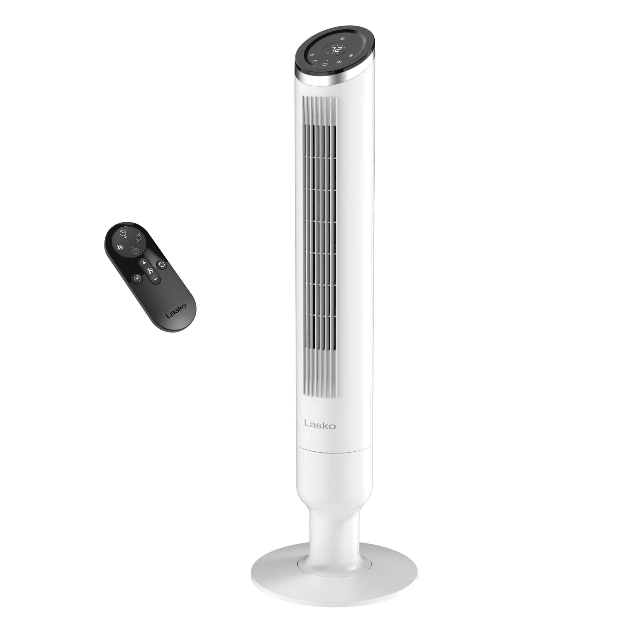 Lasko Apex 42" Oscillating Tower Fan | 6-Speed, Quiet 29 dBA, Remote, 90° Oscillation, 40ft Air Reach
