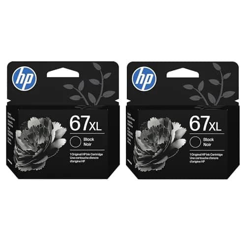 HP 67XL Black High-Yield Ink Cartridge 2 Pack | 480 Pages Total thumbnail 1