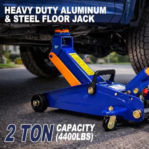 PONO Heavy Duty Low Profile Floor Jack 2 Ton 5.31''-13.2'' | Safe, Durable, Fits Low-Profile Vehicles thumbnail 5