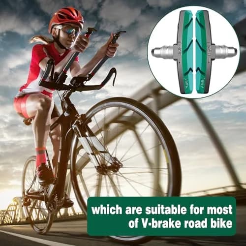 Alritz 6PCS V-Brake Pads Shoes for Mountain & Road Bike | Durable Rubber & Aluminum Alloy, All-Weather Performance thumbnail 7