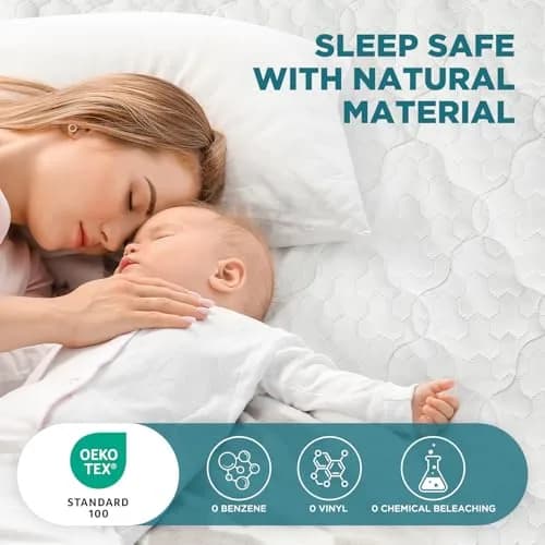 ZONAMA Vacuum Bags 5 Sided Waterproof Mattress Protector Queen Size | 360° All-Round Protection, Quilted Bamboo Rayon thumbnail 5