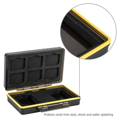 JJC Camera Battery & Memory Card Storage Case for Fuji NP-W126, X100F, X-T3 | Compact, Water-Resistant (70-120 chars) thumbnail 3