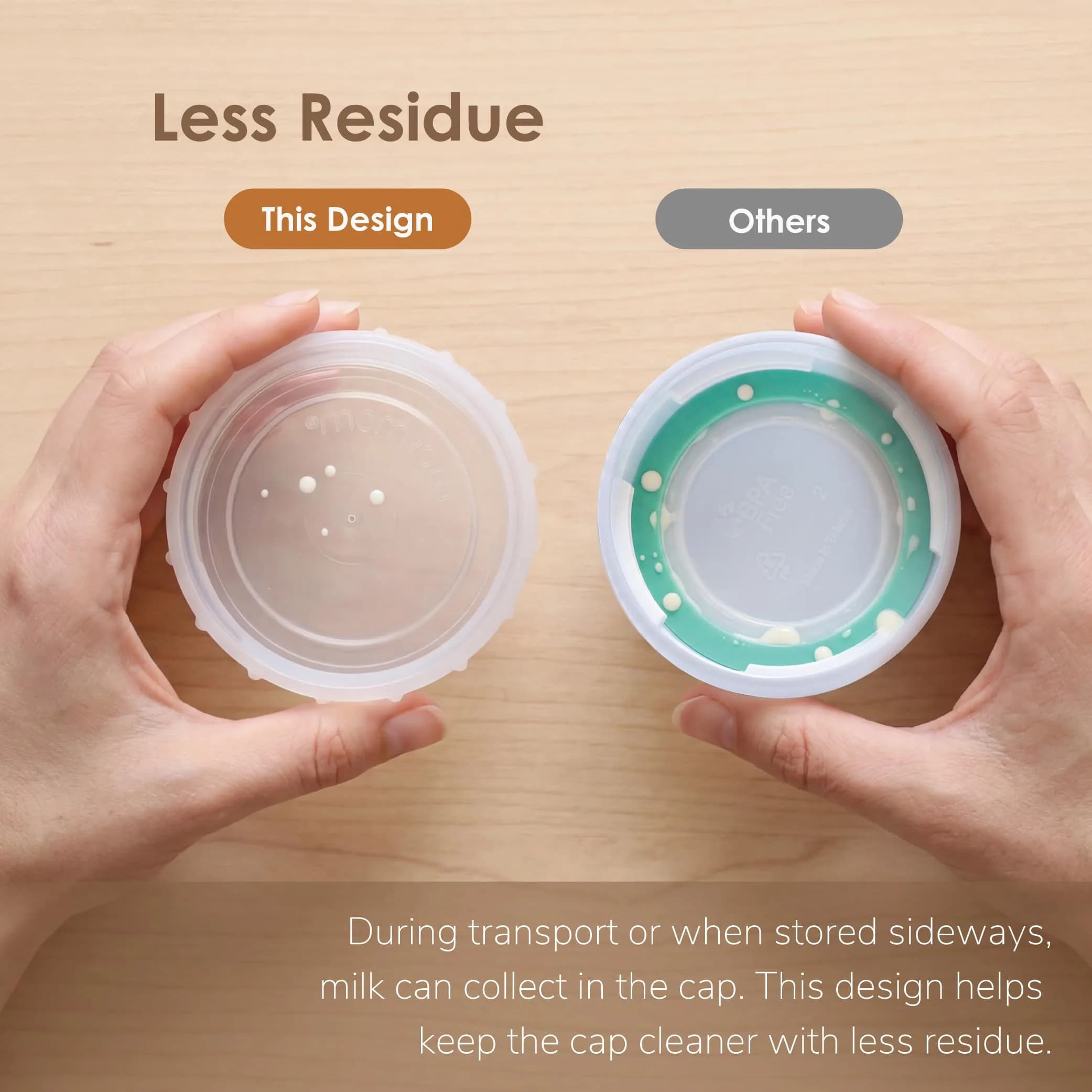 Maymom Travel Bottle Caps 6-Pack | Compatible with Philips Avent Natural & Anti-Colic Bottles (PP & Glass) and Selected Maymom Bottles (Transparent) - view 8