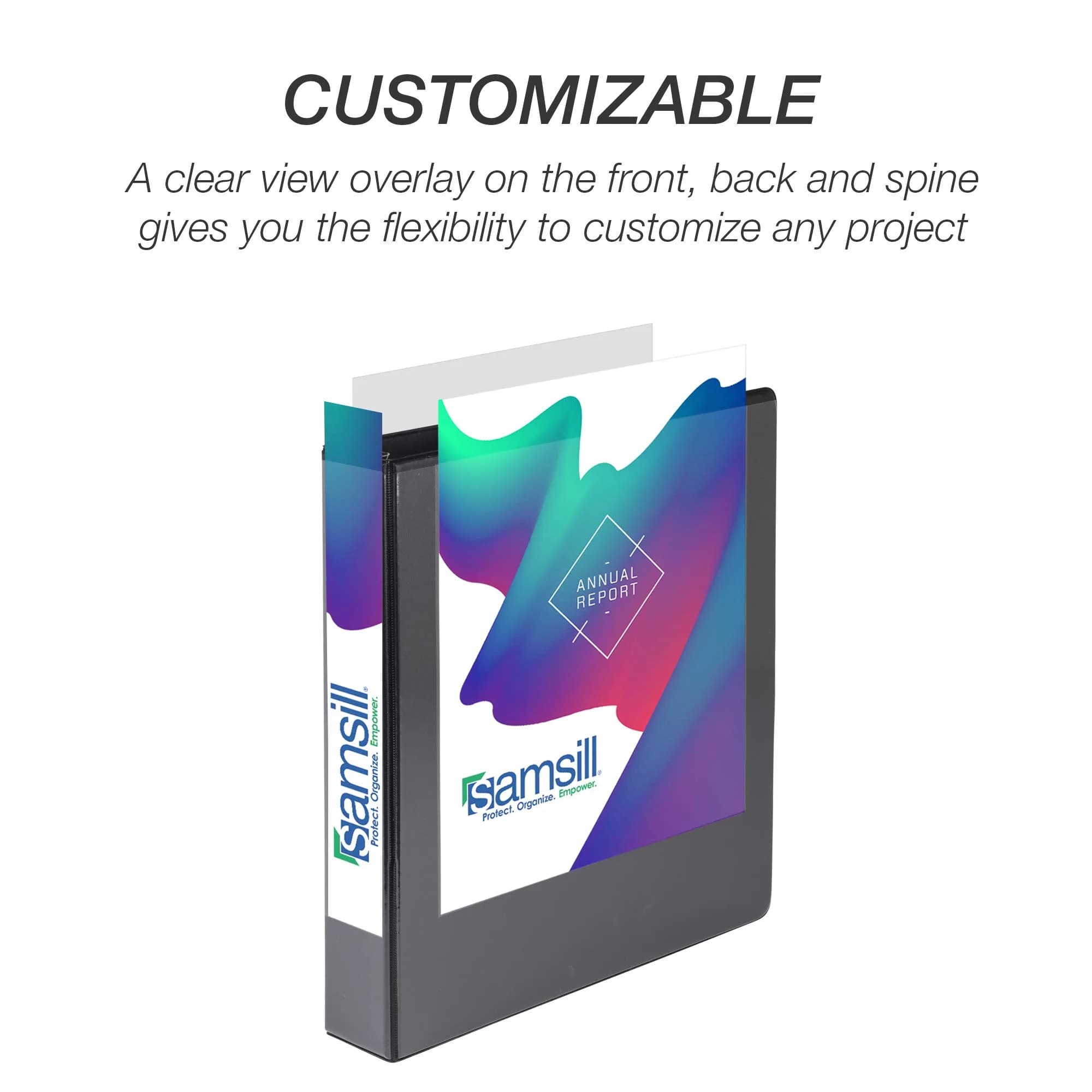 Samsill 1.5 Inch Black D-Ring Binder (480-Pack) | Made in USA, 100% Recycled Chipboard, Pallet of 480 Binders - view 5