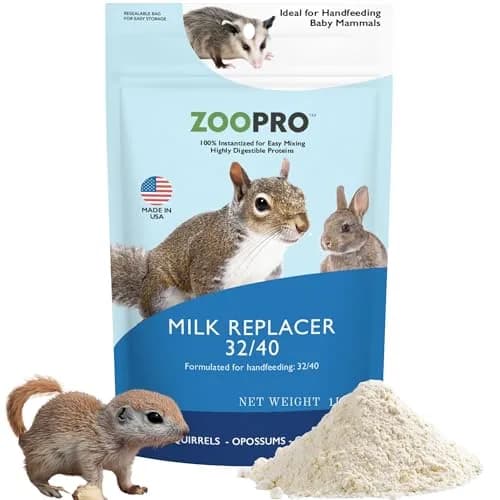 Exotic Nutrition ZooPro Milk Replacer 32/40 Formula for Baby Squirrels 449g (1 lb) | USA-Imported, Nutrient-Rich Formula thumbnail 1