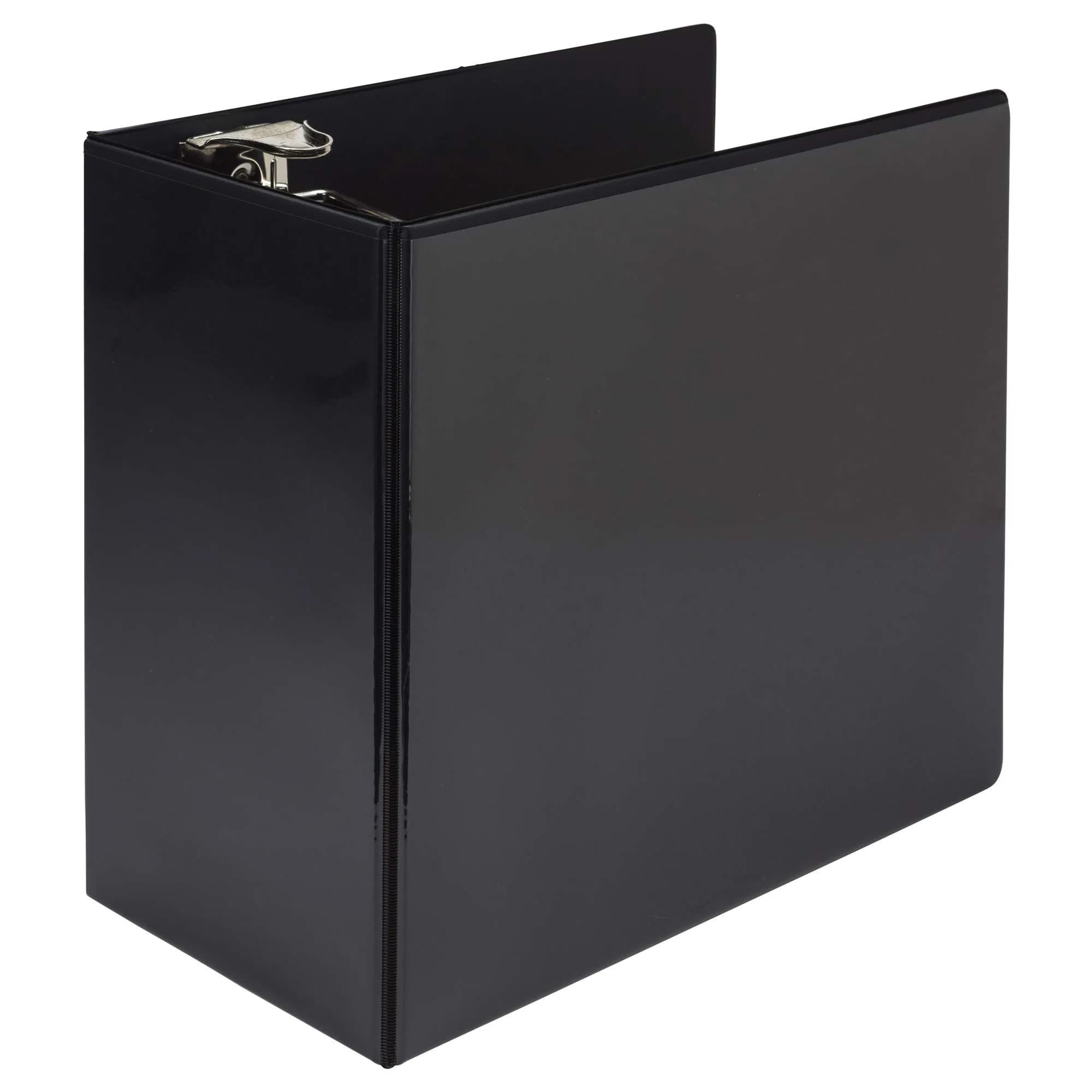 Samsill 6 Inch D-Ring Binder, Locking Rings, 120-Pack | Heavy-Duty Black Storage for 1225 Sheets - view 8