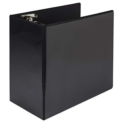 Samsill 6 Inch D-Ring Binder, Locking Rings, 120-Pack | Heavy-Duty Black Storage for 1225 Sheets thumbnail 8