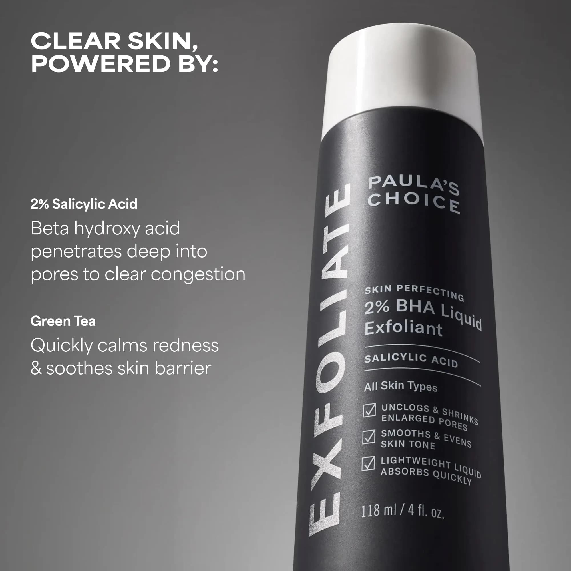 Paula's Choice SKIN PERFECTING 2% BHA Liquid Salicylic Acid Exfoliant 236ml (8 Fl Oz) | Gentle Non-Abrasive Leave-On Exfoliant - view 5
