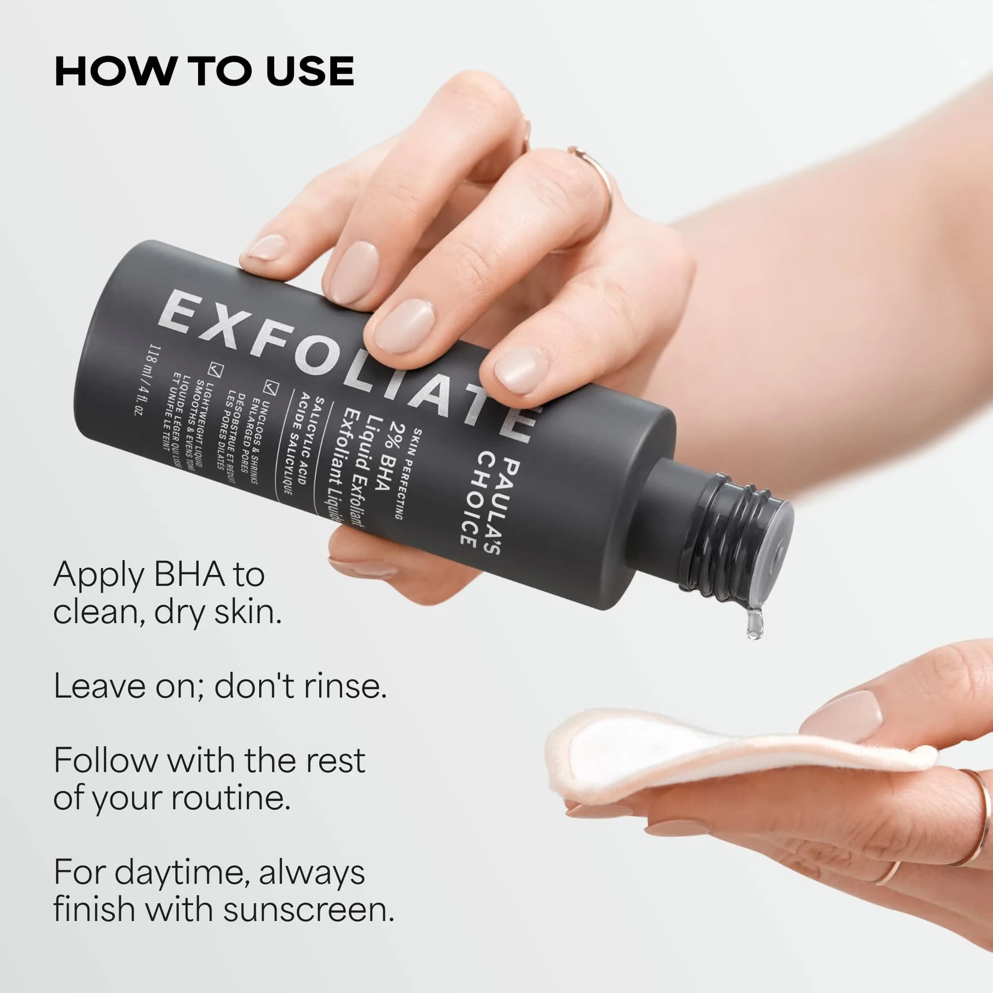 Paula's Choice SKIN PERFECTING 2% BHA Liquid Salicylic Acid Exfoliant 236ml (8 Fl Oz) | Gentle Non-Abrasive Leave-On Exfoliant - view 6