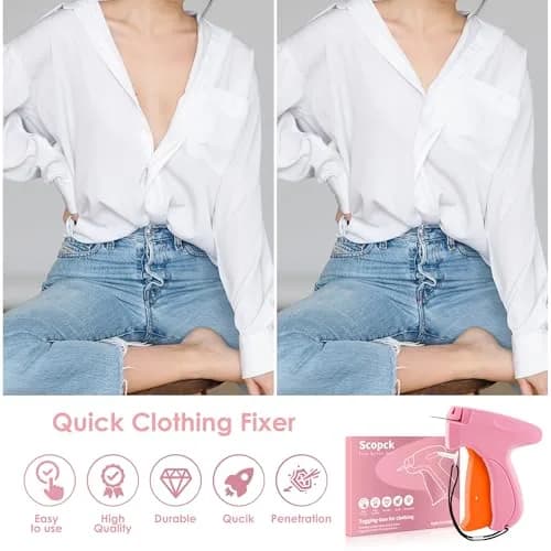Scopck Handheld Stitch Gun for Clothes | 4000 Fasteners (12mm) | USA Import thumbnail 5