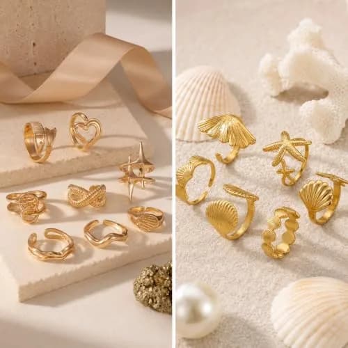 JYSO Mystery Jewelry Jar Bundle Gold Jewelry Set | 65+ Pieces thumbnail 8
