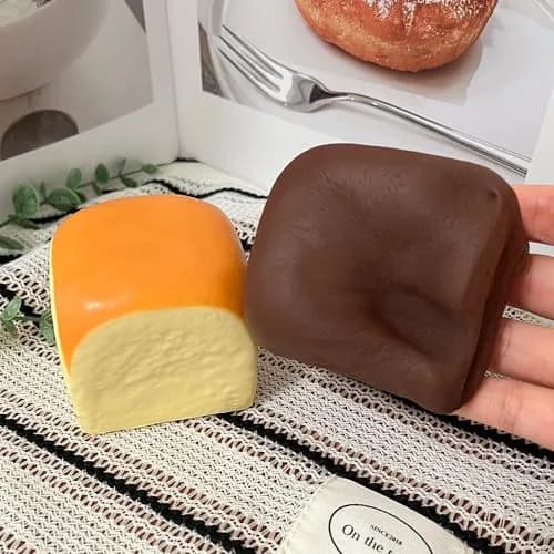 Generic Dumpling Stress Balls 2 Pack | Non-Toxic PU, Slow Rising, Vanilla Scented thumbnail 6