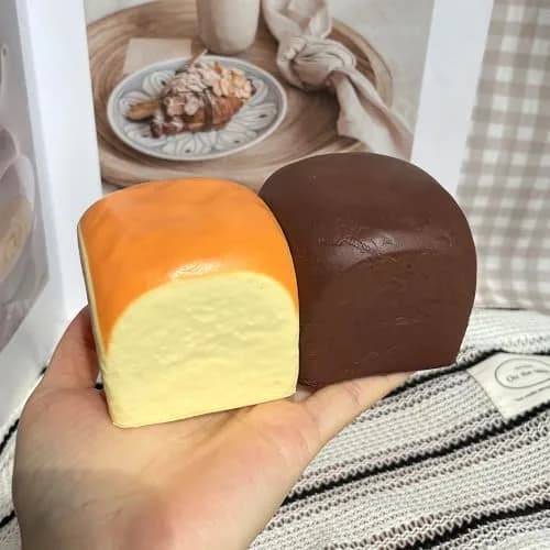 Generic Dumpling Stress Balls 2 Pack | Non-Toxic PU, Slow Rising, Vanilla Scented thumbnail 3