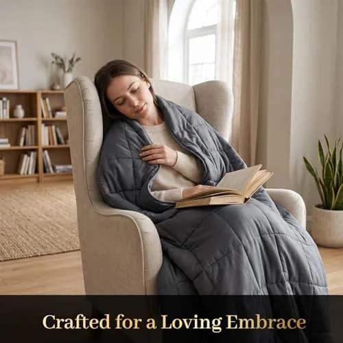 Smart Queen Weighted Blanket 60” x 80” | 15lbs Cooling & Breathable for Adults thumbnail 2