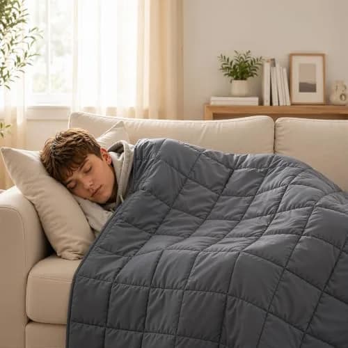 Smart Queen Weighted Blanket 60” x 80” | 15lbs Cooling & Breathable for Adults thumbnail 3