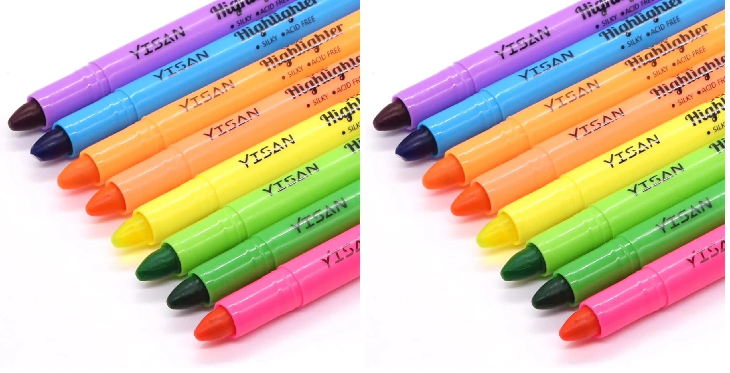YISAN Bible Highlighters, 8 Assorted Colors (Pack of 16) | Gel, No Bleed, Stylish Colors