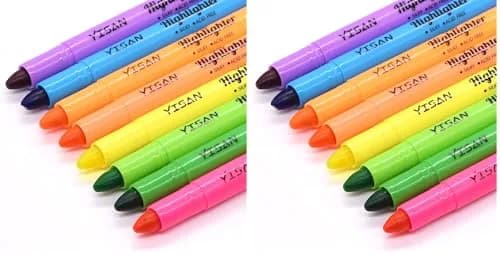 YISAN Bible Highlighters, 8 Assorted Colors (Pack of 16) | Gel, No Bleed, Stylish Colors thumbnail 1