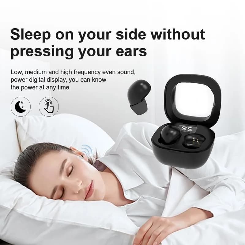 YXYKODM Tiny Invisible Sleep Earbuds Bluetooth 5.3 for Side Sleepers & Small Ears | ENC Noise Cancelling, 20H Playtime thumbnail 4