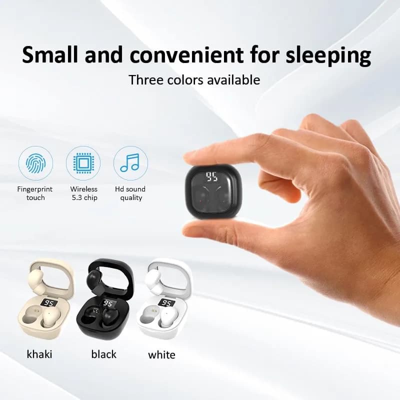 YXYKODM Smallest Invisible Sleep Earbuds Bluetooth 5.3 for Side Sleepers Small Ears | Ultra-Mini, 2g Lightweight, ENC Noise Cancelling thumbnail 2