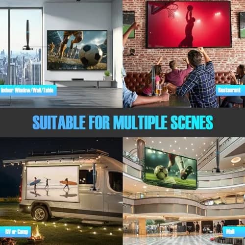 FGOTV TV Antenna for Smart TV Indoor | Supports 4K HD Local Channels with Signal Booster thumbnail 7