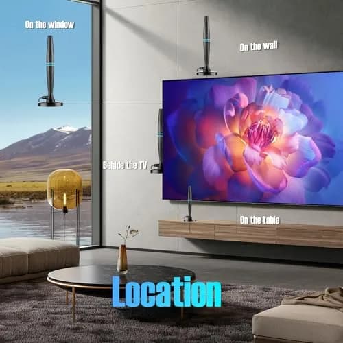 FGOTV TV Antenna for Smart TV Indoor | Supports 4K HD Local Channels with Signal Booster thumbnail 8