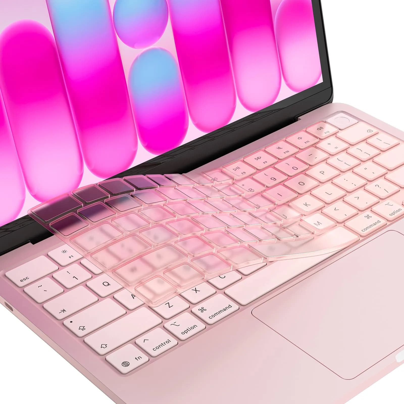 EooCoo Blush Clear TPU Keyboard Cover Skin Protector for MacBook Pro 14/16" & Air 13/15" - main product image