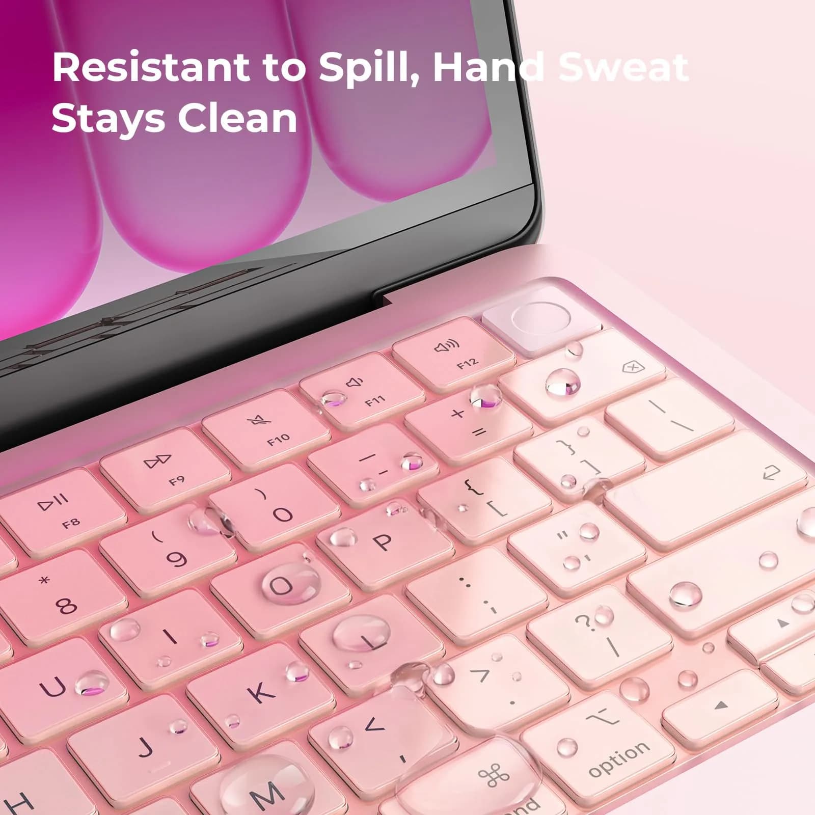 EooCoo Blush Clear TPU Keyboard Cover Skin Protector for MacBook Pro 14/16" & Air 13/15" - view 2