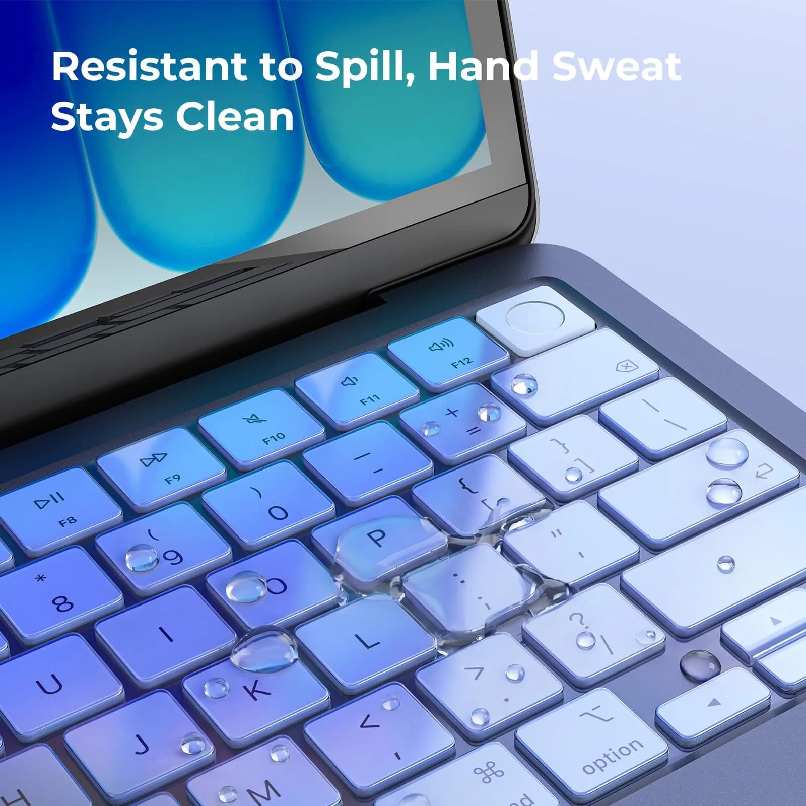 EooCoo Indigo Clear TPU Keyboard Cover Skin for MacBook Pro 14/16" & Air 13/15" - view 2