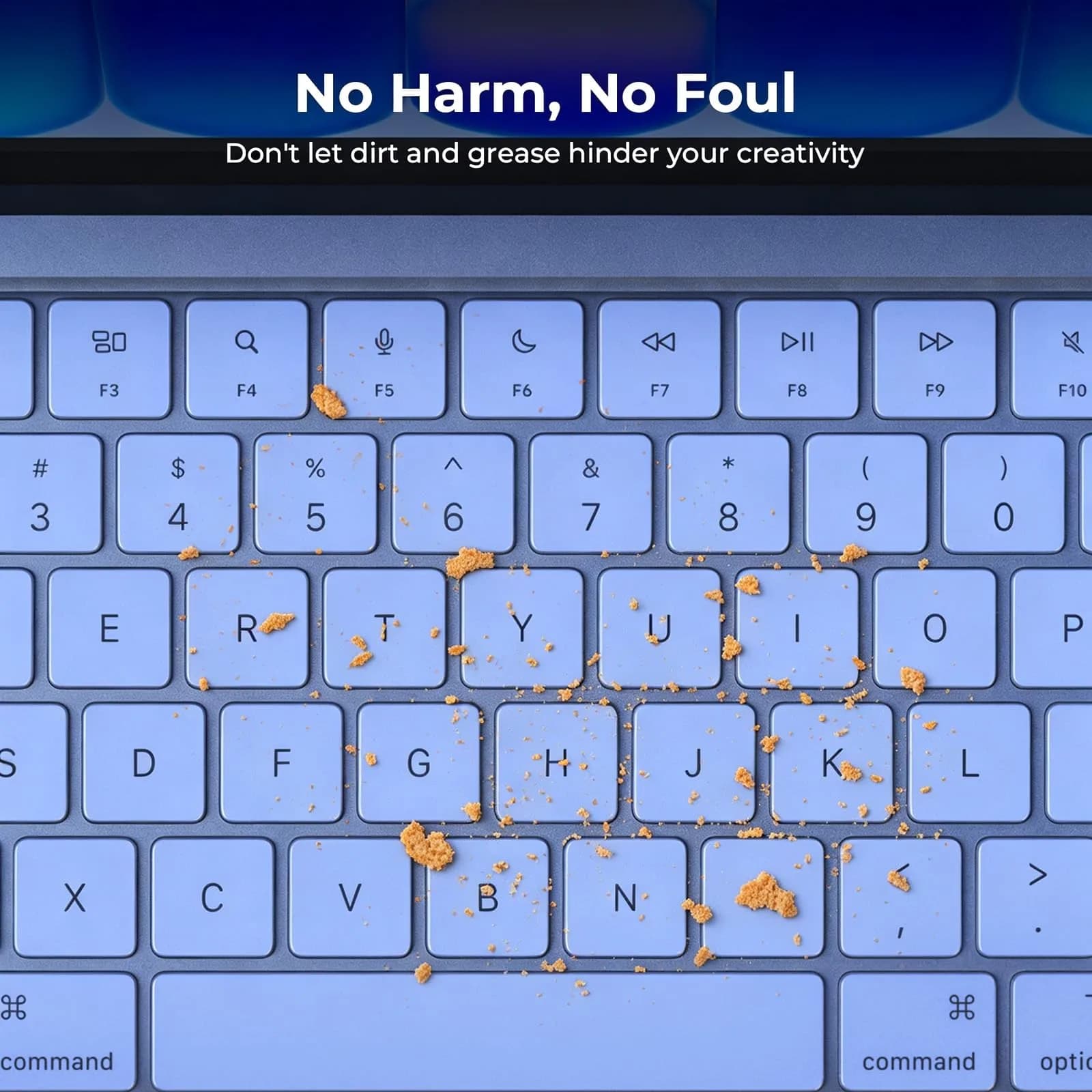 EooCoo Indigo Clear TPU Keyboard Cover Skin for MacBook Pro 14/16" & Air 13/15" - view 3