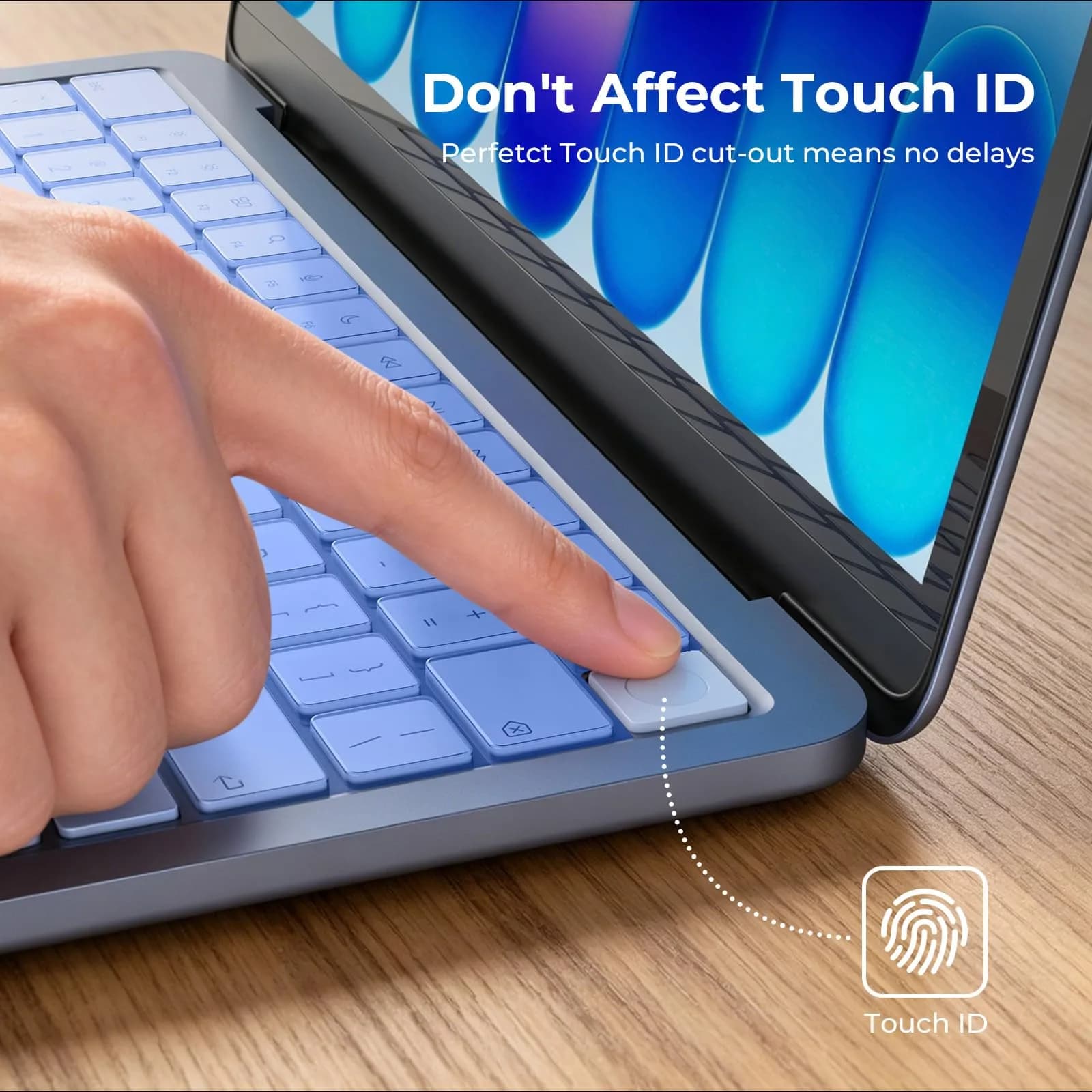 EooCoo Indigo Clear TPU Keyboard Cover Skin for MacBook Pro 14/16" & Air 13/15" - view 4