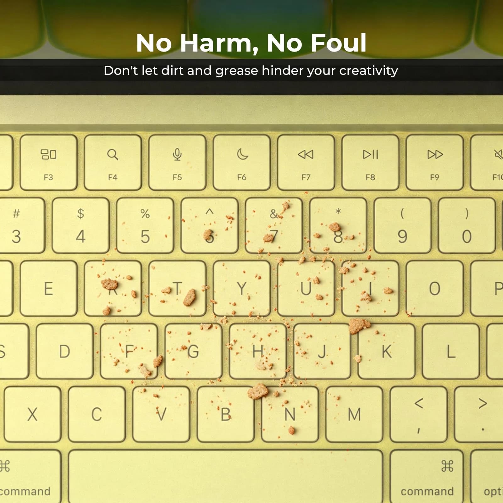 EooCoo Citrus Clear Keyboard Cover Skin Protector for MacBook Pro 14/16" & Air 13/15" - view 4