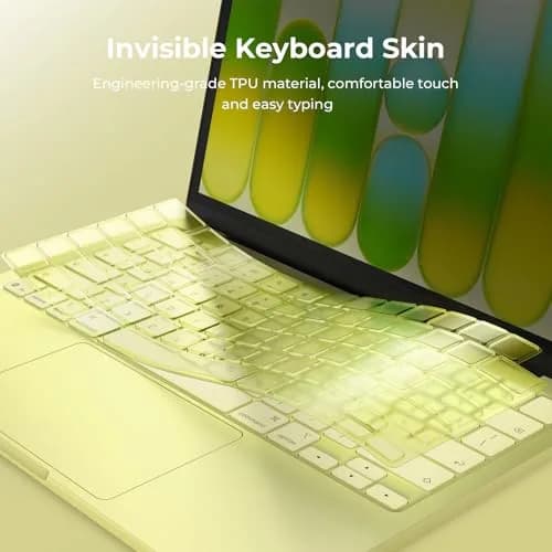 EooCoo Citrus Clear TPU Keyboard Skin for MacBook Neo/Pro 13/14/15/16, Air 13/15, US Layout | Ultra-Thin & Washable thumbnail 7