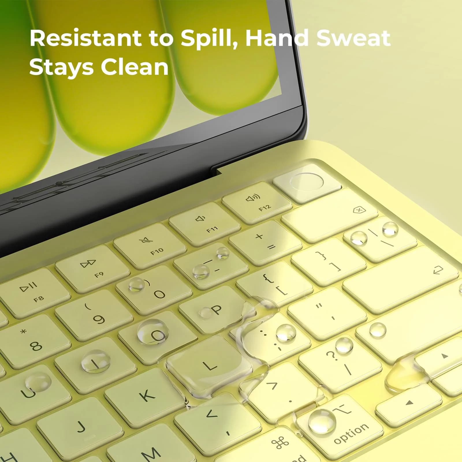 EooCoo Citrus Clear Keyboard Cover Skin Protector for MacBook Pro 14/16" & Air 13/15" - view 3