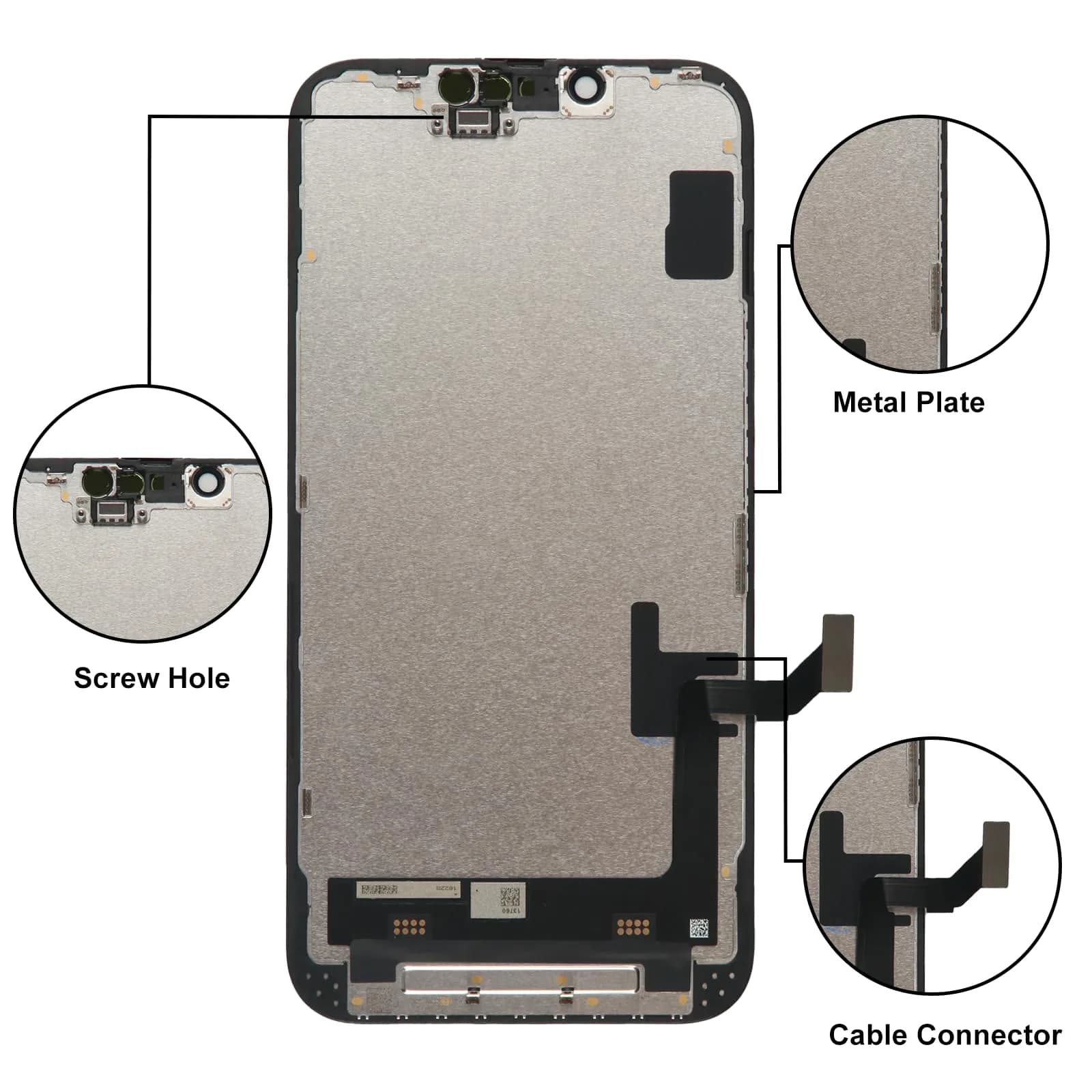 LL TRADER 6.1" FHD LCD Display for iPhone 16e with Screen Repair Kit - view 3