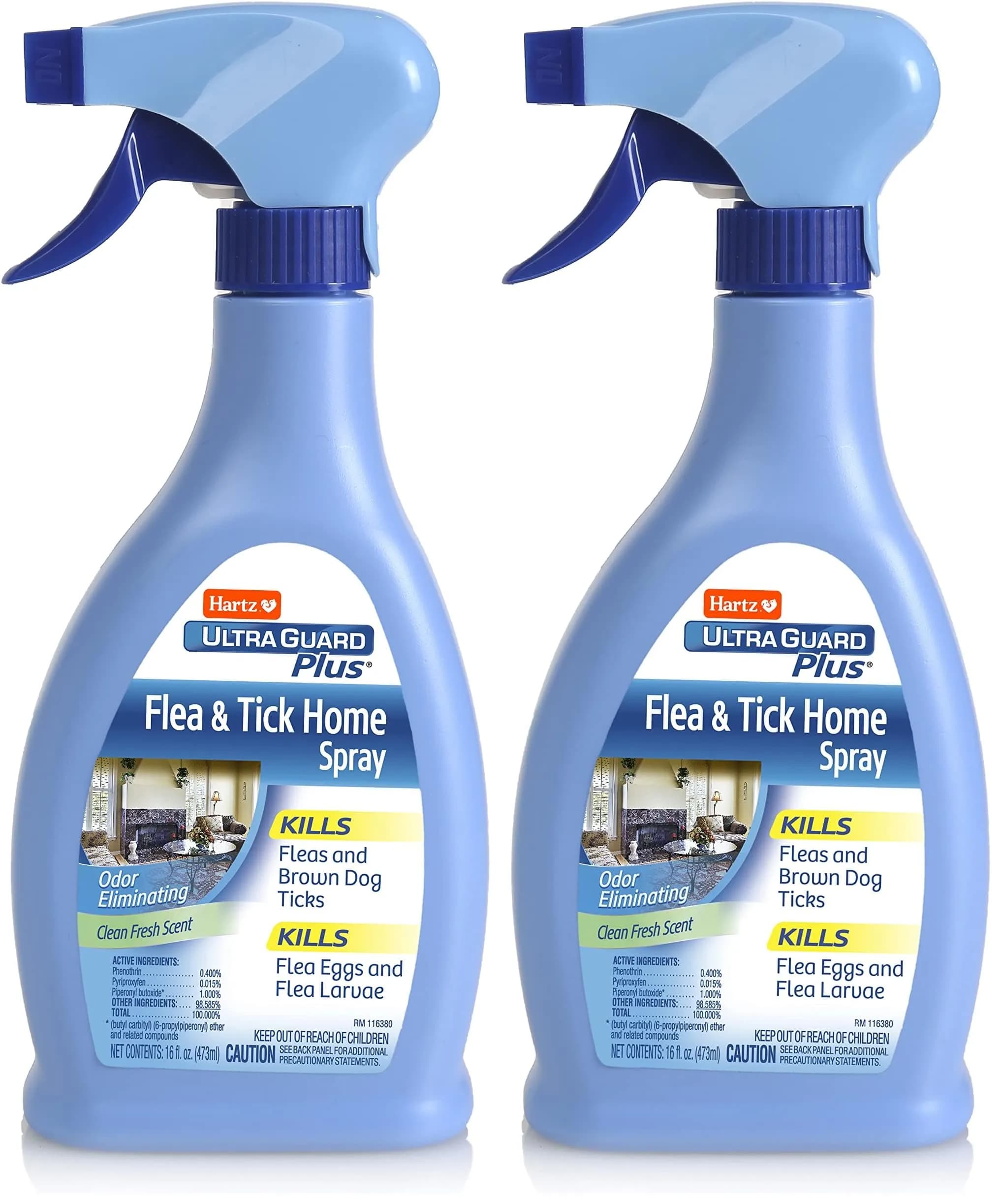 Hartz UltraGuard Plus Flea & Tick Home Spray, Kills Fleas & Ticks, 946ml (32 Fl Oz) Pack of 2 | EPA-Registered Home Insecticide - main product image